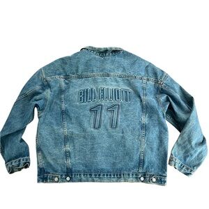 Vintage Bill Elliott 11 Embossed Ford Racing Men’s Jean Jacket Size XXL